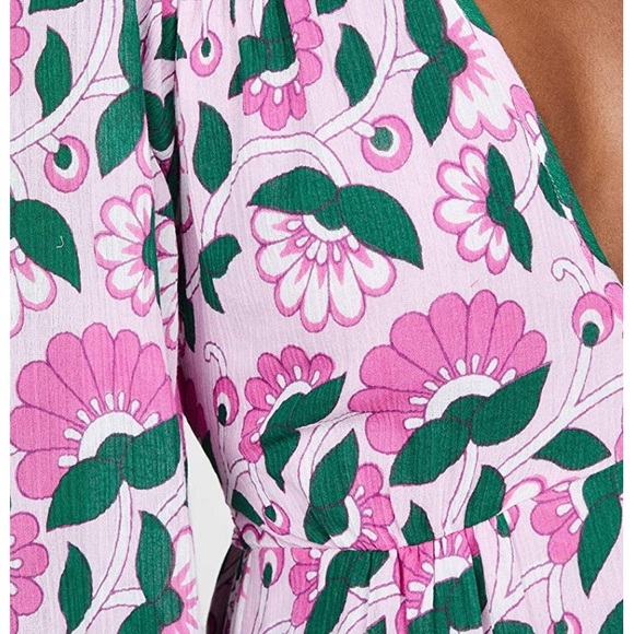 Banjanan Peony Mini Dress L Pink Long Sleeve MINT - Picture 4 of 11